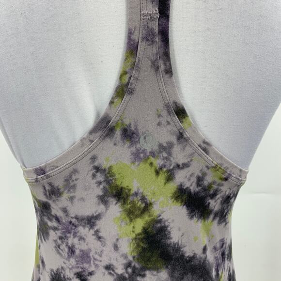 Lululemon Tank Top Womens 6 Multi Nulu Cool Racerback Tie Dye Scoop Neck Active - Picture 5 of 8